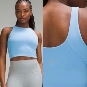 lululemon aero blue racer back padded tank